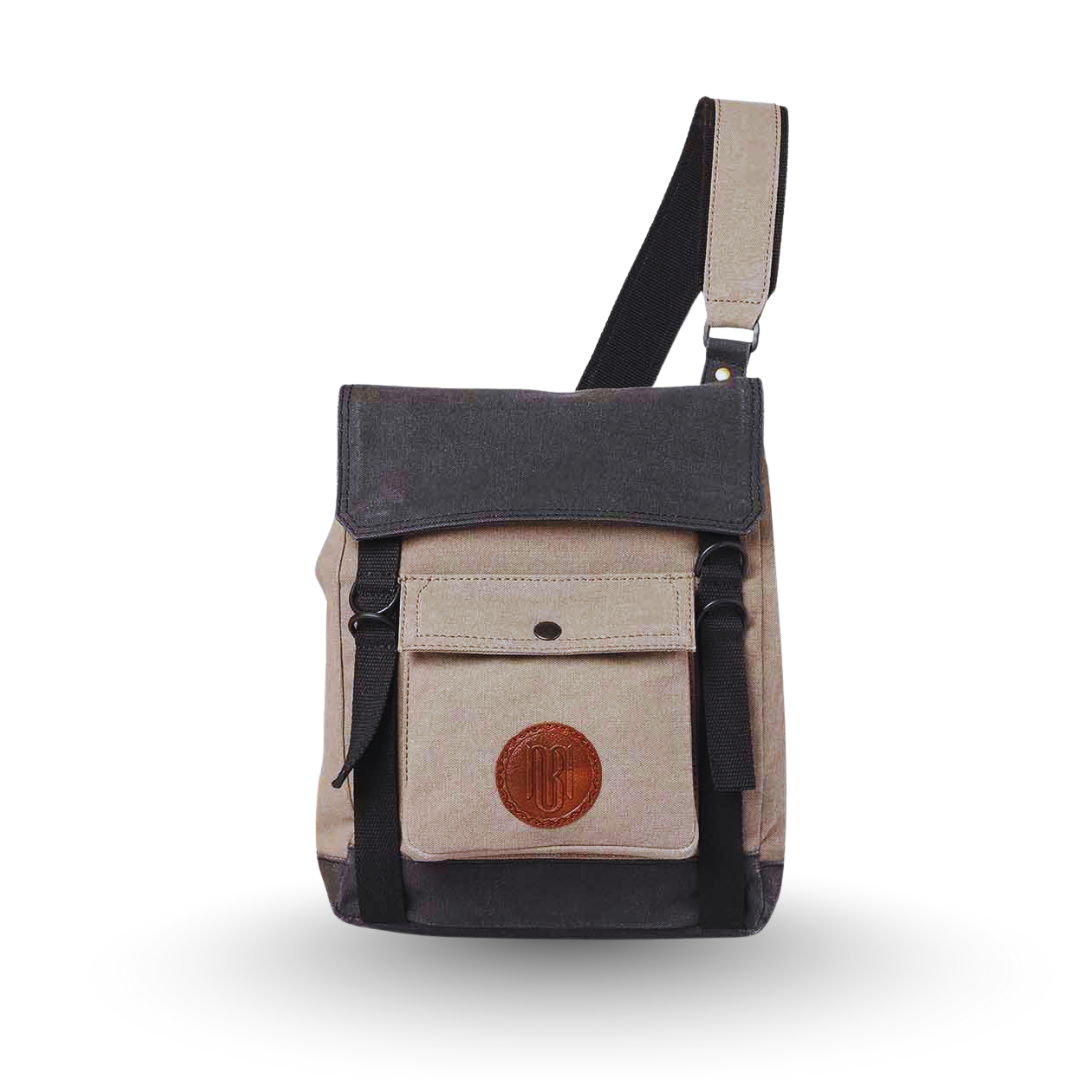 Upcycled Messenger Crossbody Bag 073
